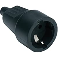 MicroConnect IC-2104 Toma eléctrica schuko hembra G- 250 V- Negro- 1